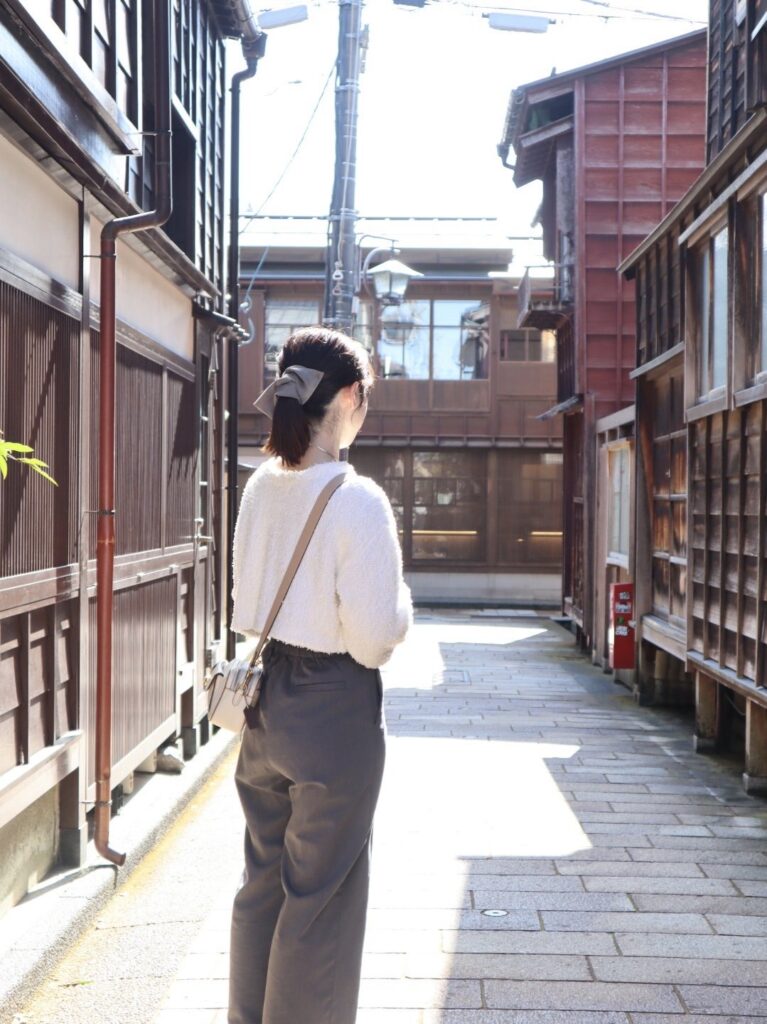 ひがし茶屋街の町並み