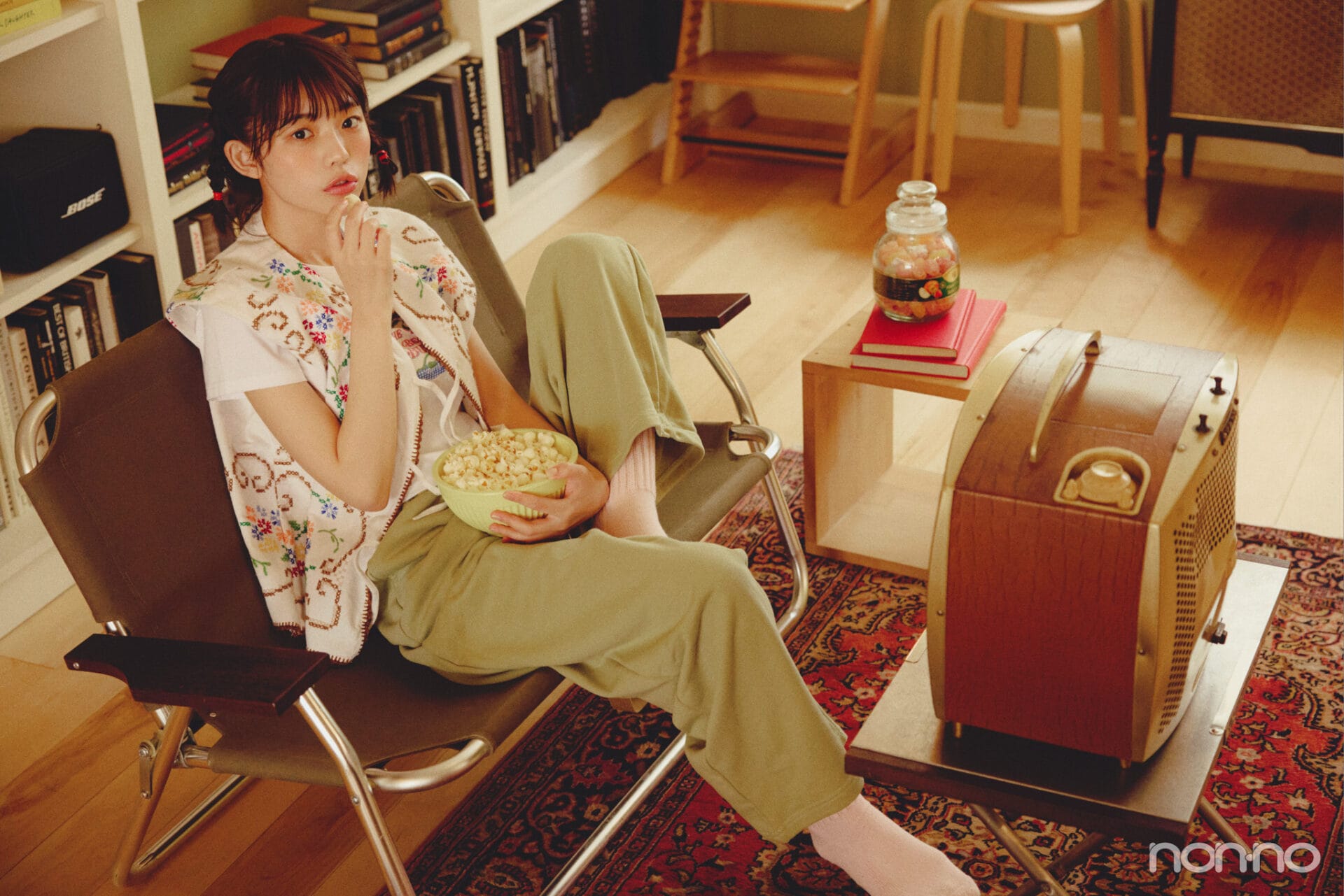 アニメを見る菊地姫奈