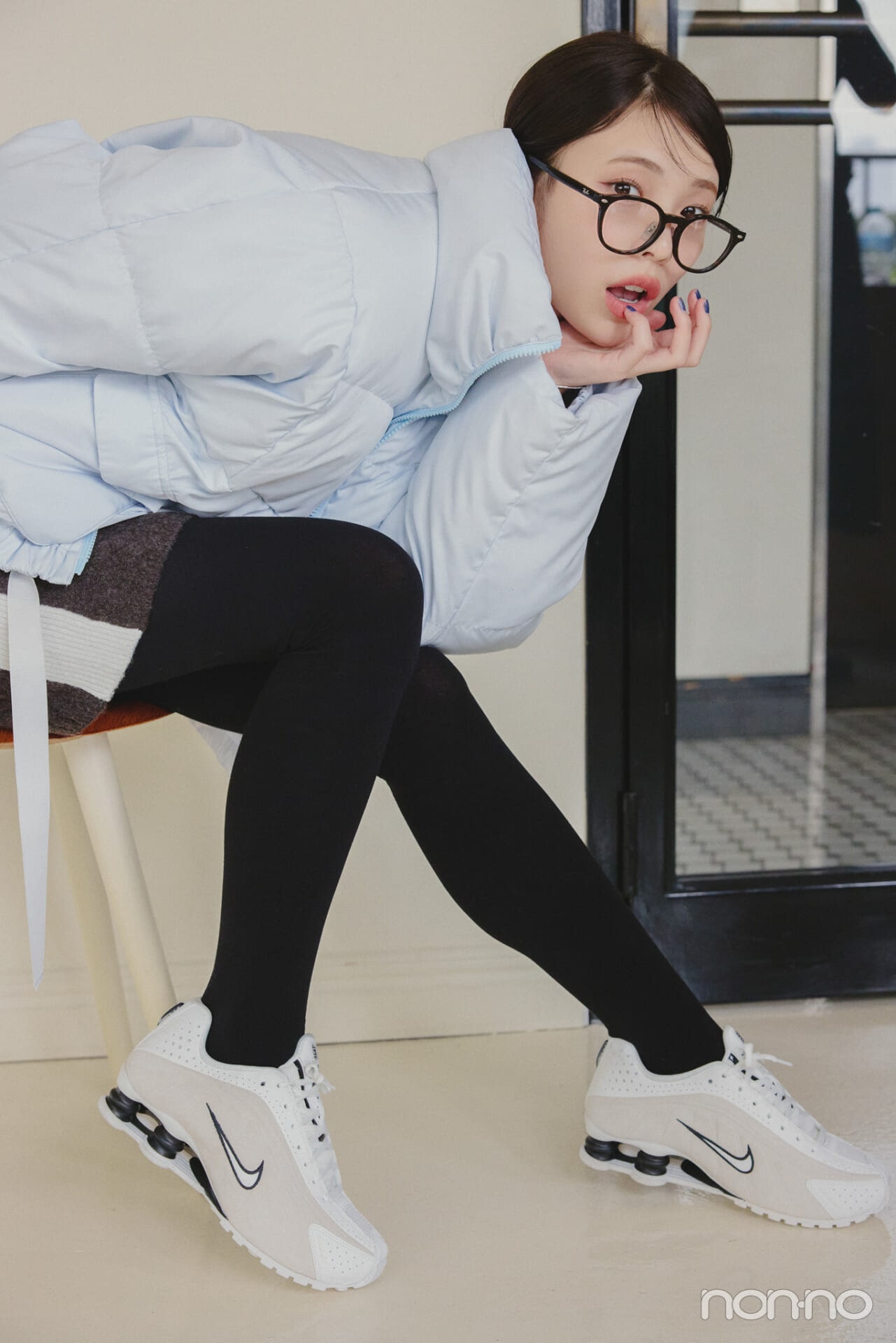 菊地姫奈の冬のミニポロミニワンピースの防寒ポイント