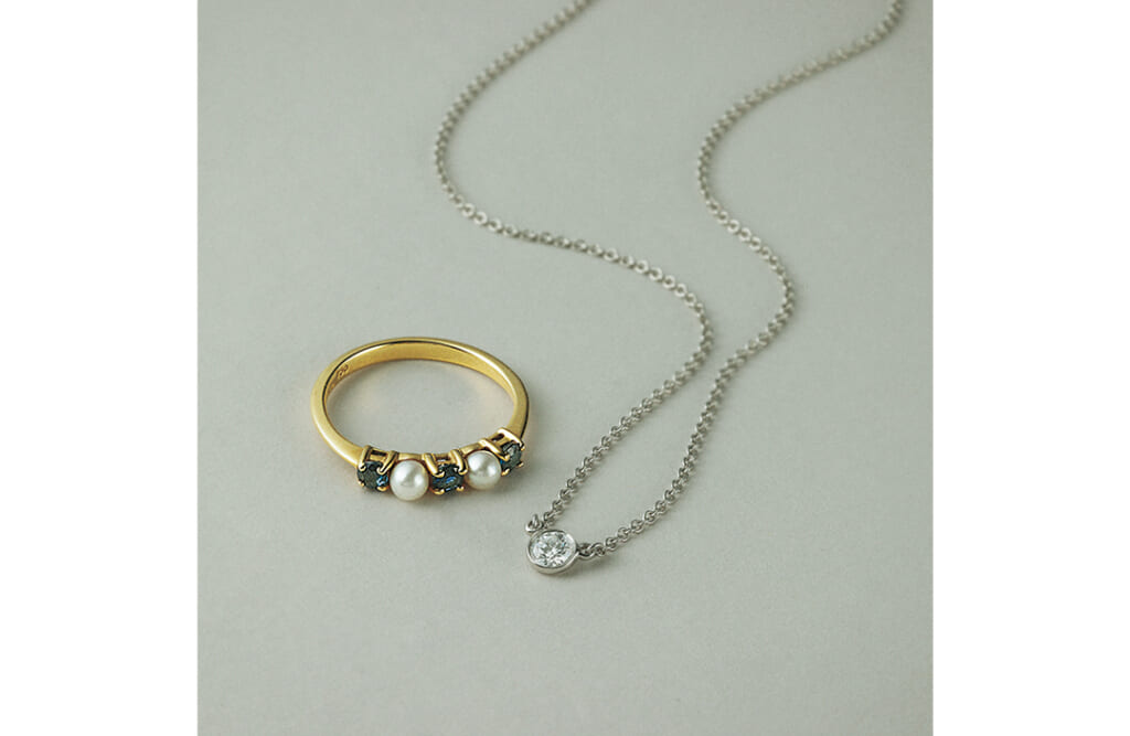 母と私のジュエリー&時計 ライター大塚悠貴さんのティファニーのリング&ネックレス