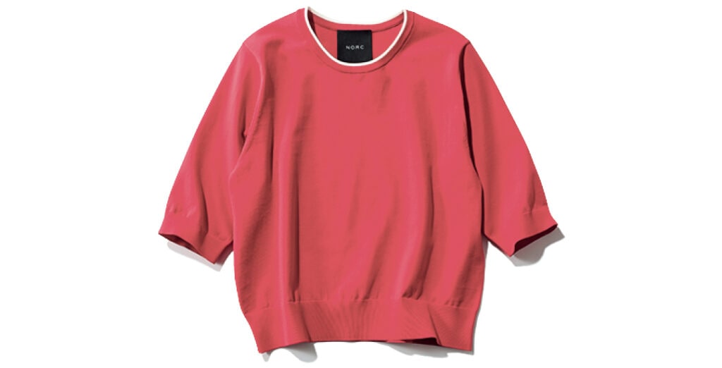 雨でも快適な高機能服-半袖ニット