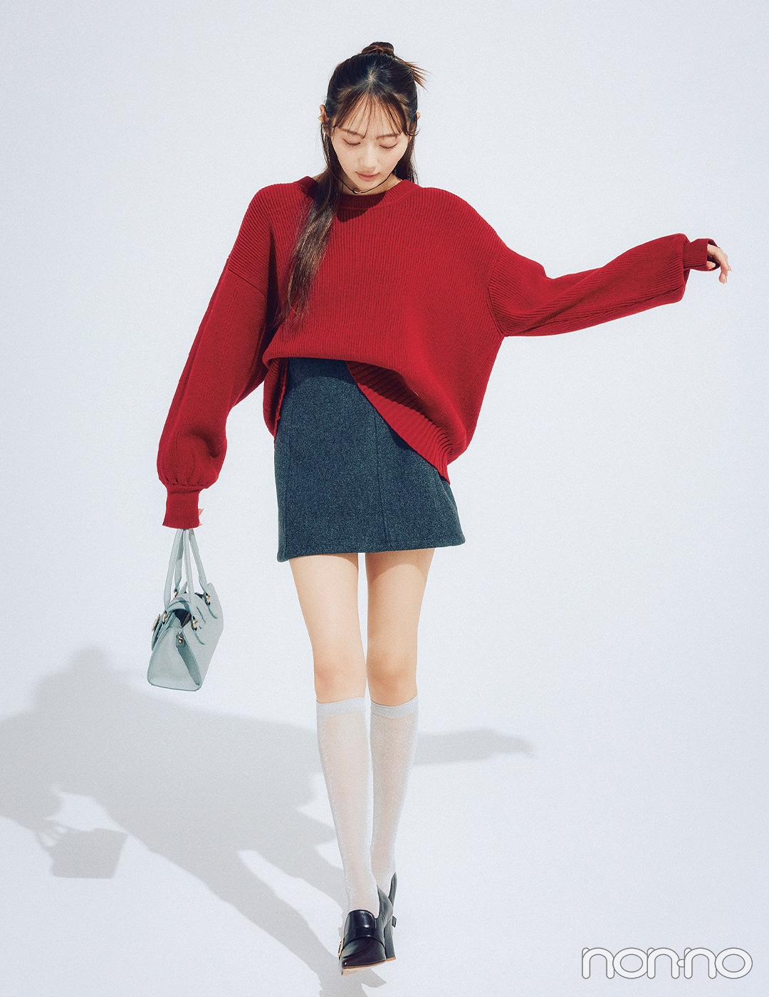 【non-no web】加藤栞が着こなす大学生の毎日コーデ