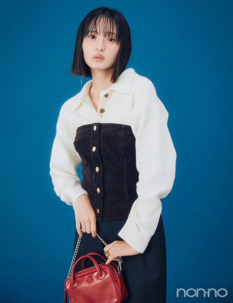 【non-no web】遠藤さくらが着こなす大学生の毎日コーデ