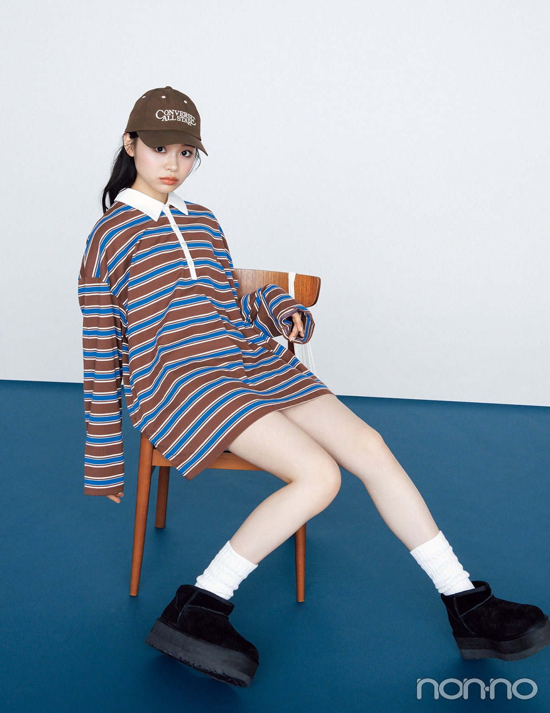 【non-no web】林芽亜里が着こなす大学生の毎日コーデ