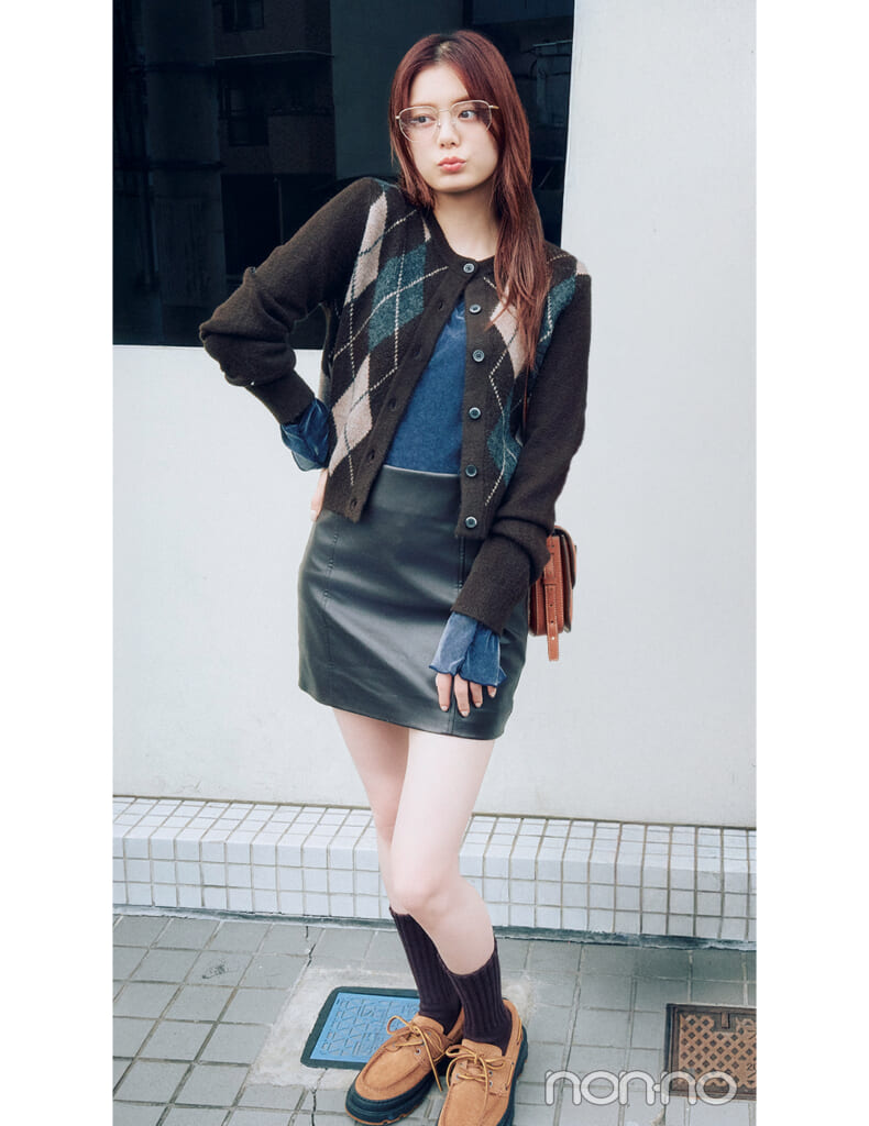 【non-no web】紺野彩夏が着こなす大学生の毎日コーデ