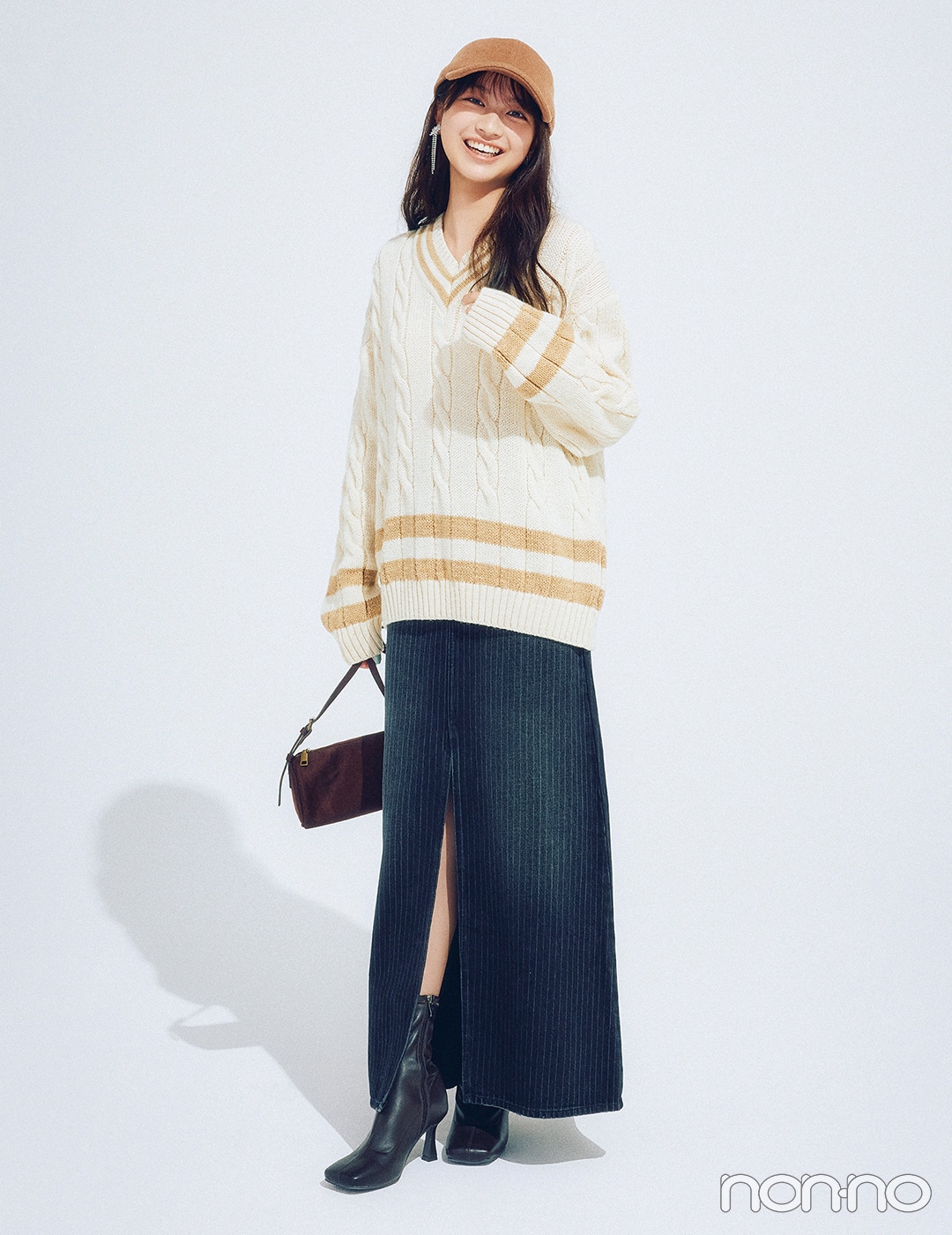 【non-no web】佐藤和奏が着こなす大学生の毎日コーデ
