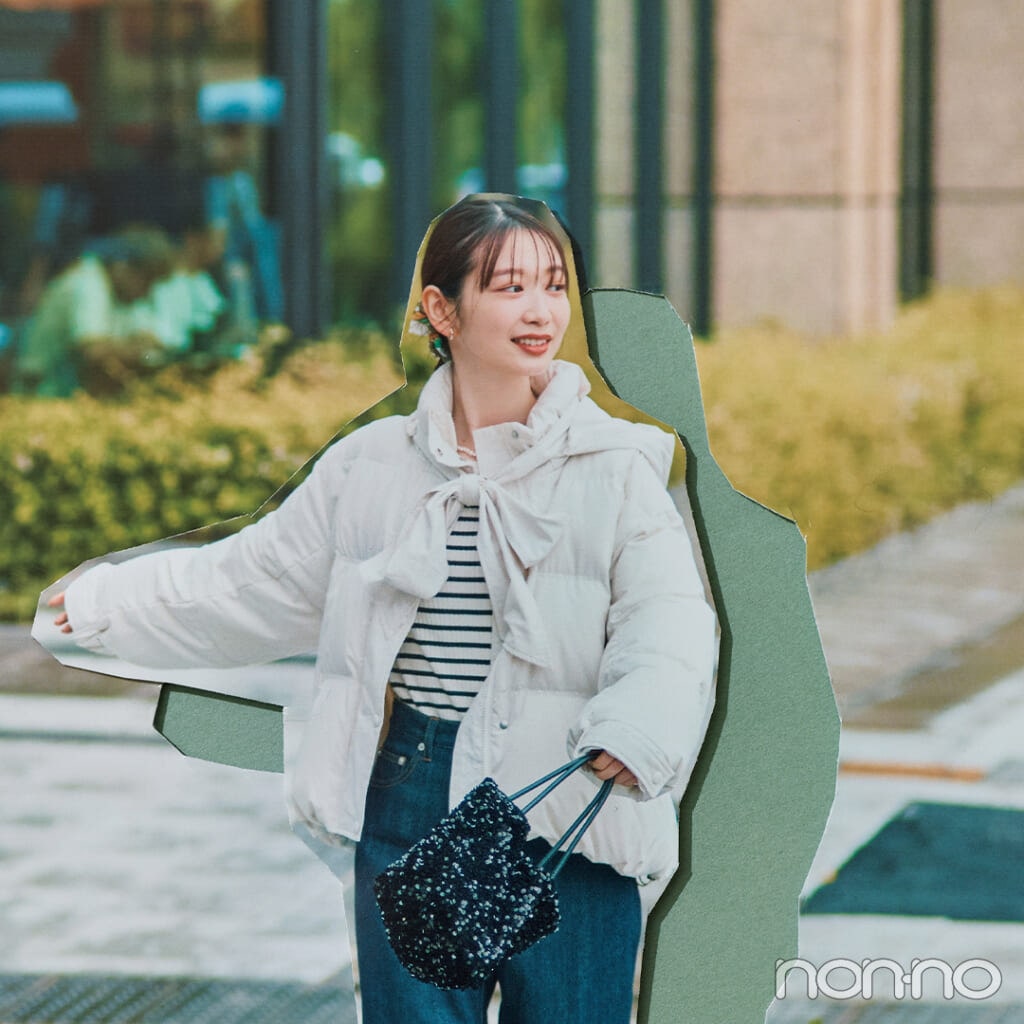【non-no web】岡本夏美が着こなす大学生の毎日コーデ_アイキャッチ画像
