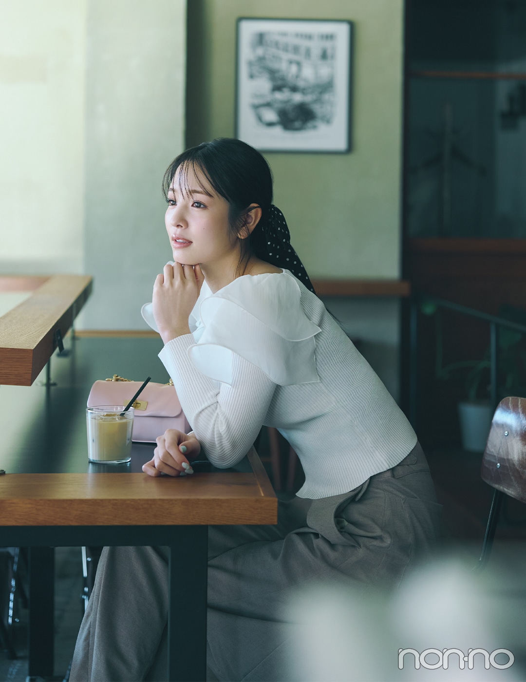 【non-no web】横田真悠が着こなす大学生の毎日コーデ