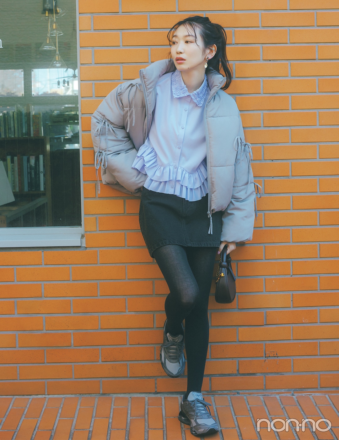 【non-no web】岡本夏美が着こなす大学生の毎日コーデ