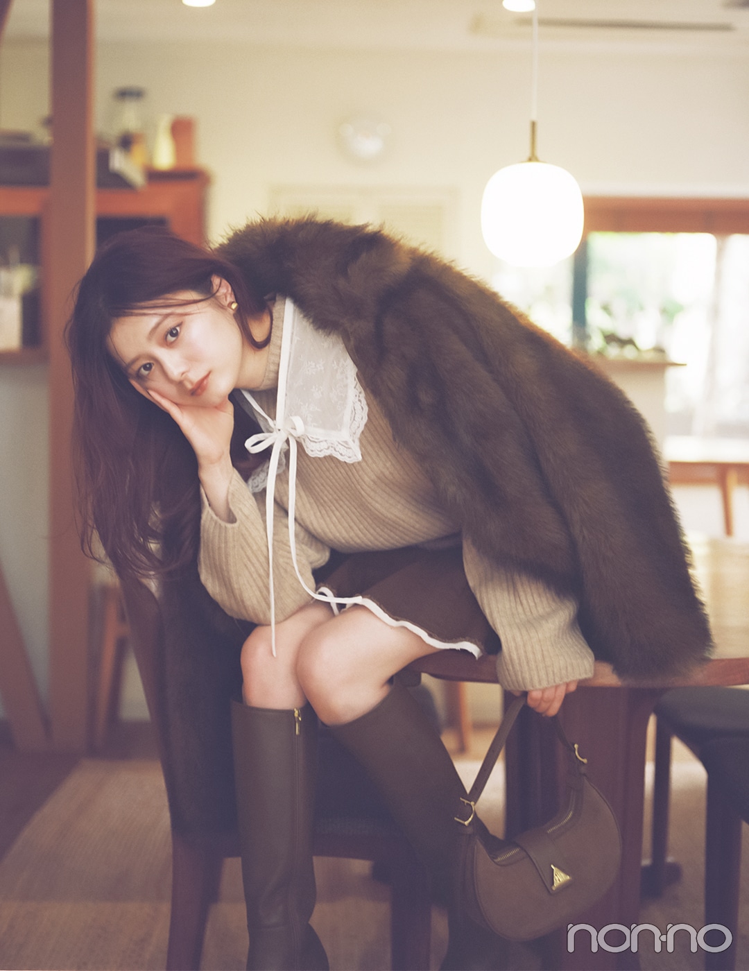 【non-no web】紺野彩夏が着こなす大学生の毎日コーデ