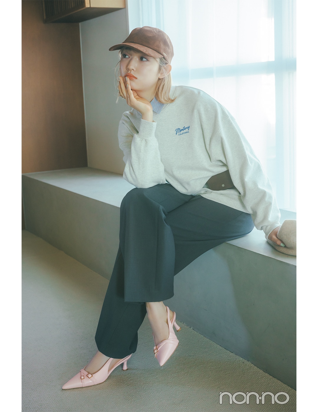 【non-no web】小宮山莉渚が着こなす大学生の毎日コーデ