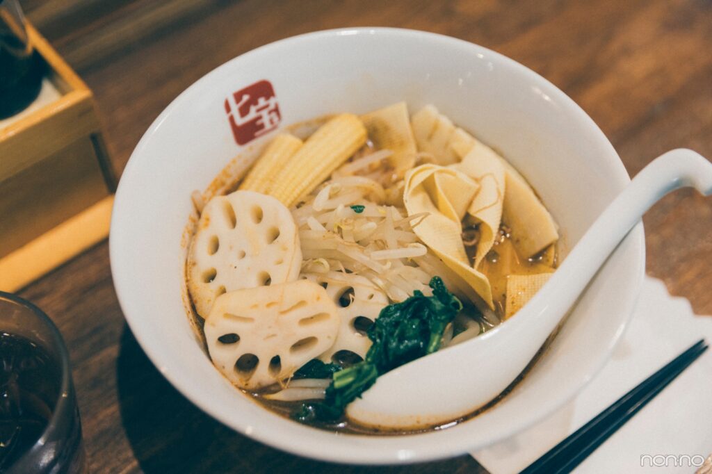 出来上がった麻辣湯