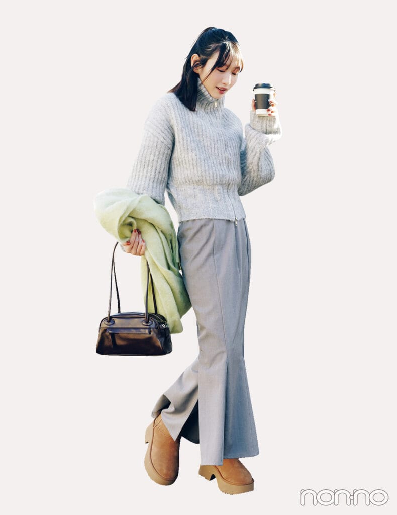【non-no web】岡本夏美が着こなす大学生の毎日コーデ