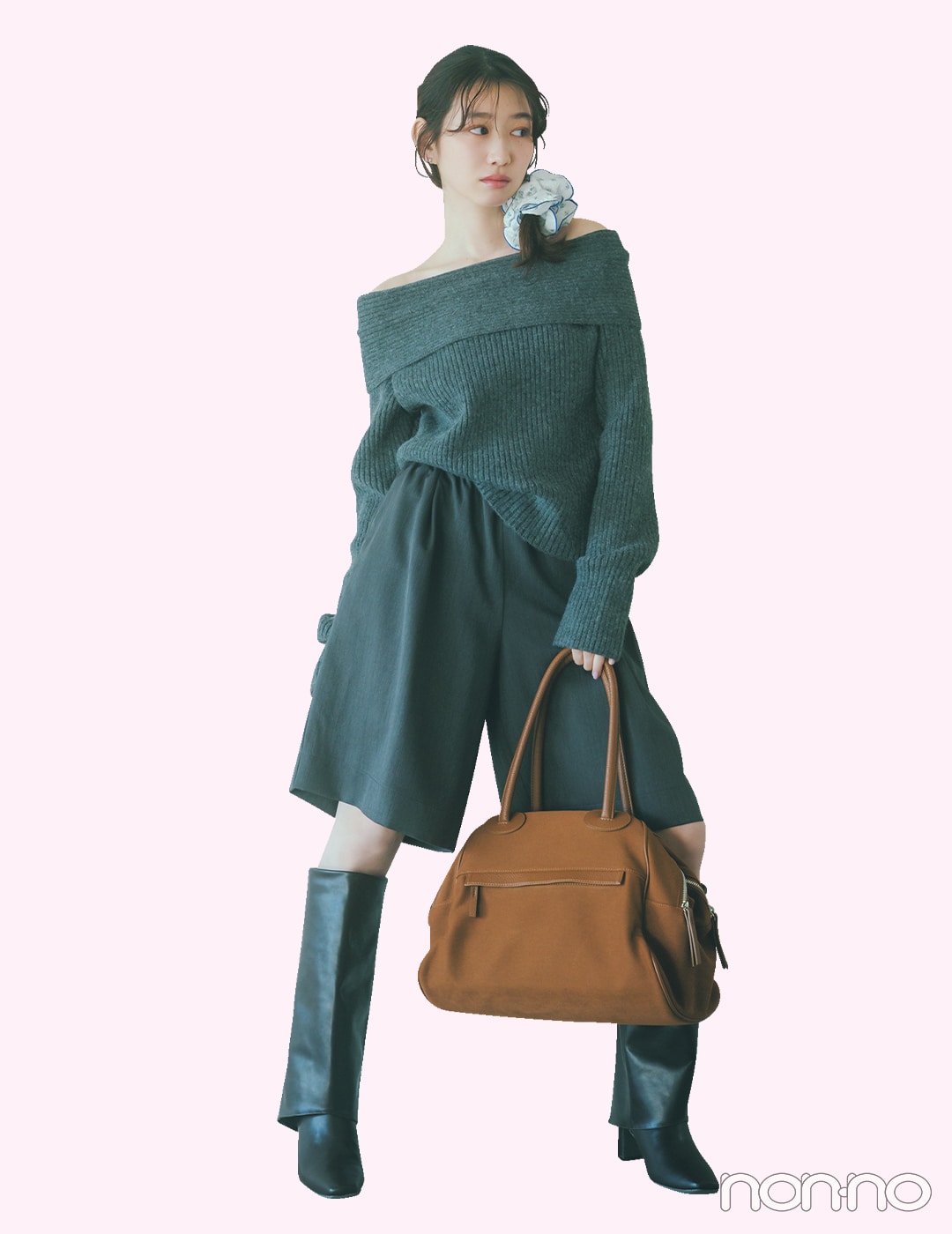 【non-no web】岡本夏美が着こなす大学生の毎日コーデ