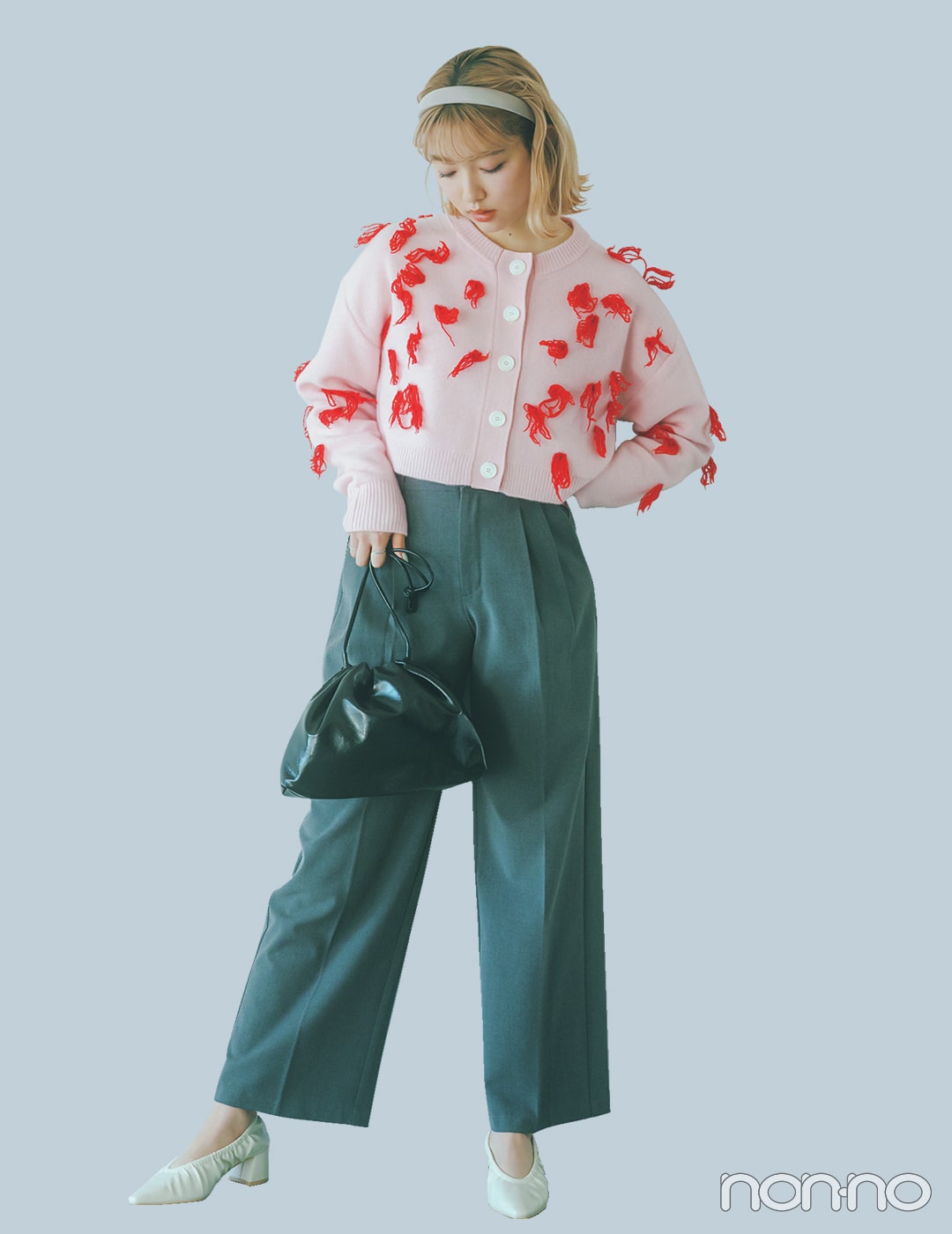 【春コーデ】ワイドパンツ×主役級カーディガン