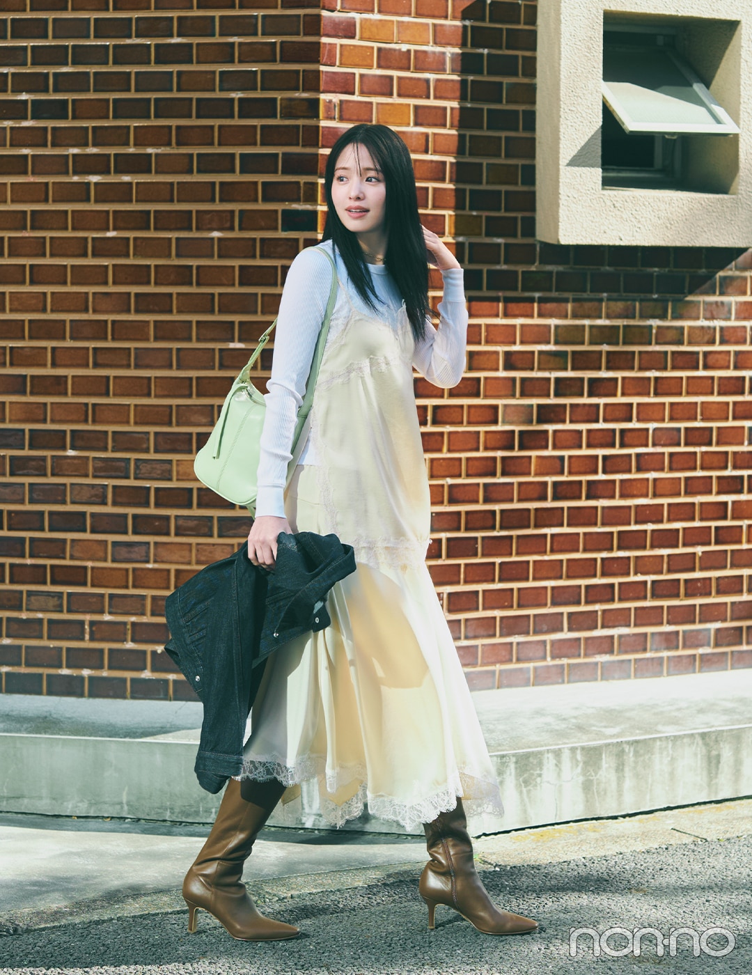 【non-no web】横田真悠が着こなす大学生の毎日コーデ