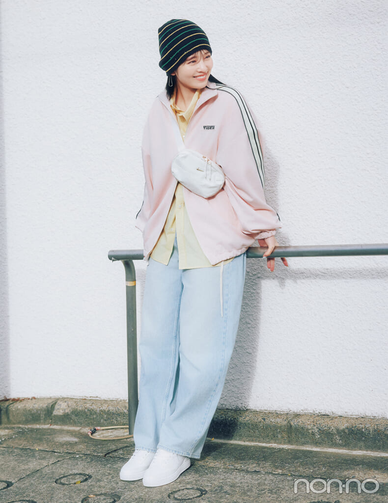 【non-no web】横田真悠が着こなす大学生の毎日コーデ