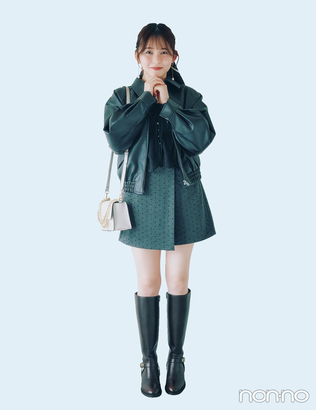 【non-no web】久間田琳加が着こなす大学生の毎日コーデ