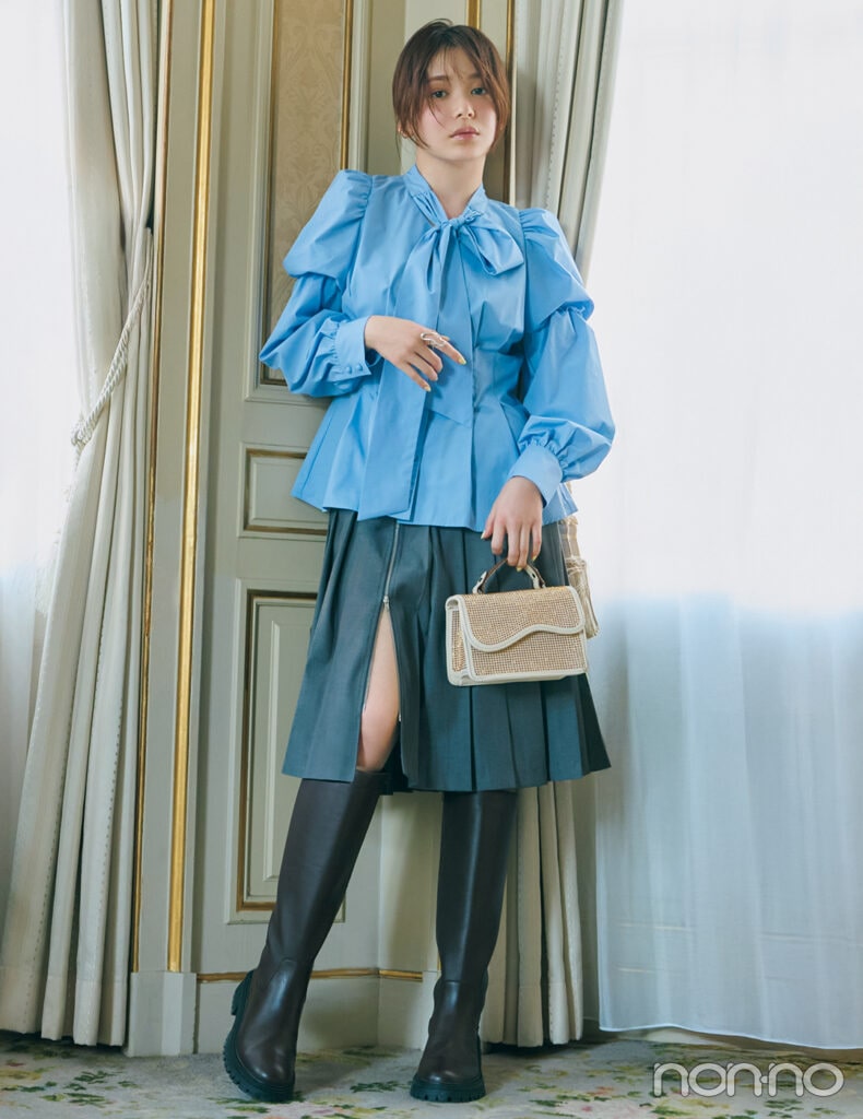 【non-no web】久間田琳加が着こなす大学生の毎日コーデ