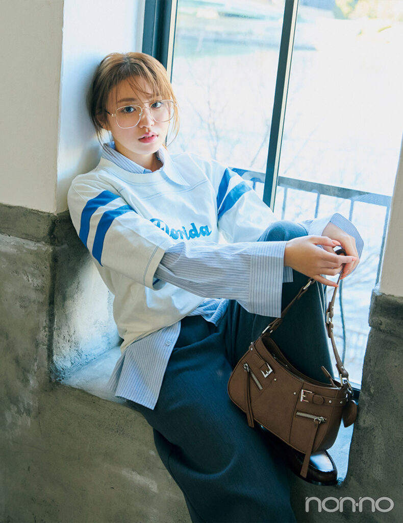 【non-no web】香音が着こなす大学生の毎日コーデ