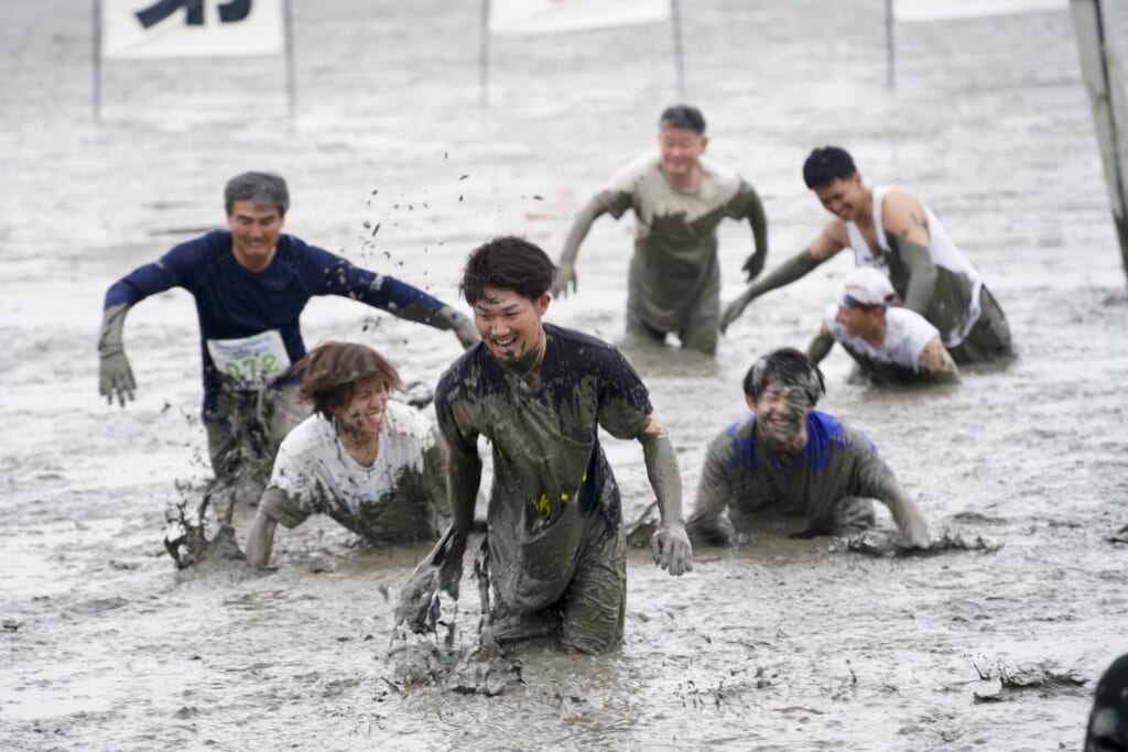 佐賀県　干潟　鹿島ガタリンピック