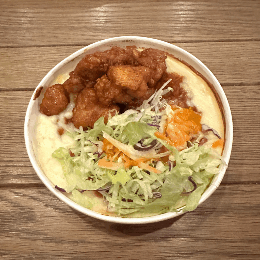 フライドチキンのライスボウル