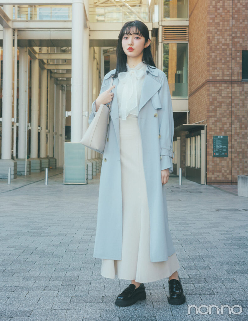 【non-no web】小宮山莉渚が着こなす大学生の毎日コーデ