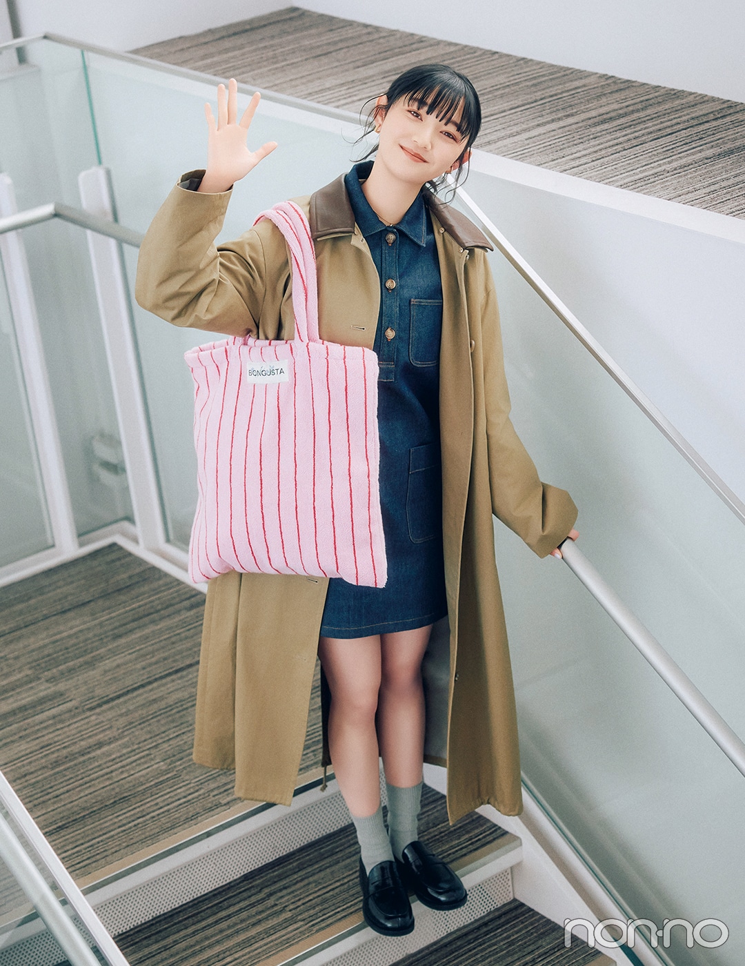 【non-no web】小宮山莉渚が着こなす大学生の毎日コーデ