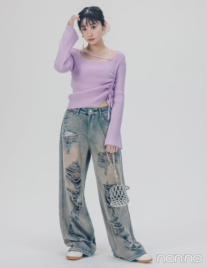 【non-no web】堀田真由が着こなす大学生の毎日コーデ