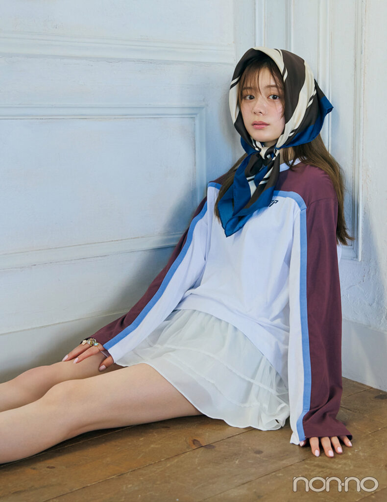 【non-no web】紺野彩夏が着こなす大学生の毎日コーデ