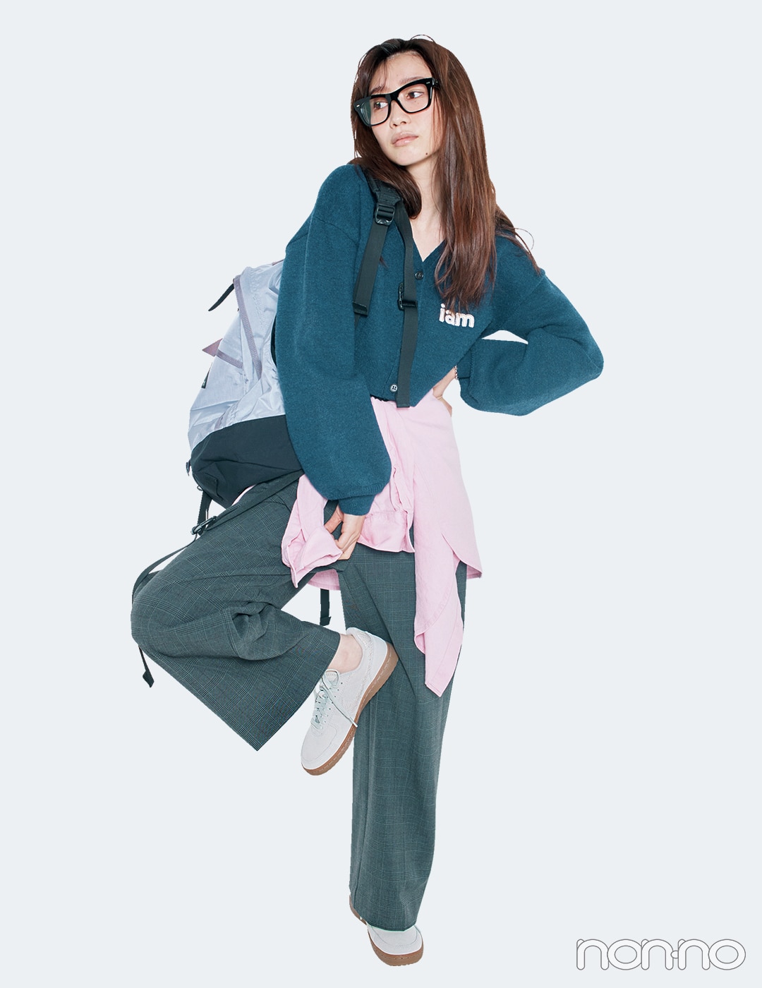 【non-no web】岡本夏美が着こなす大学生の毎日コーデ