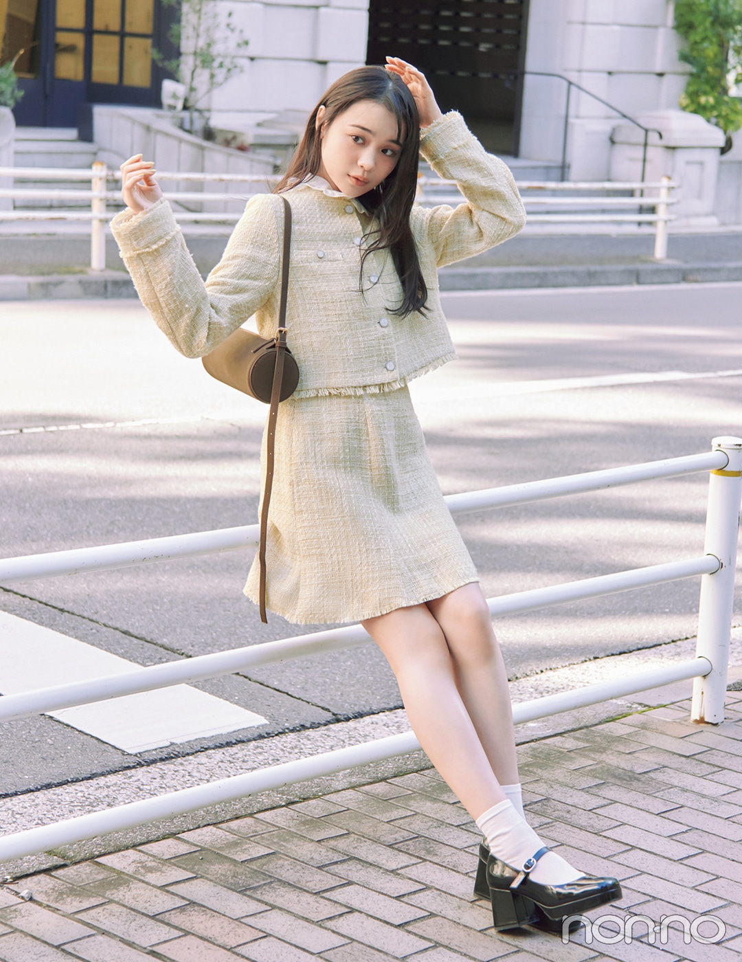 【non-no web】林芽亜里が着こなす大学生の毎日コーデ