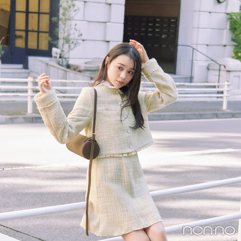 【non-no web】林芽亜里が着こなす大学生の毎日コーデ_アイキャッチ画像