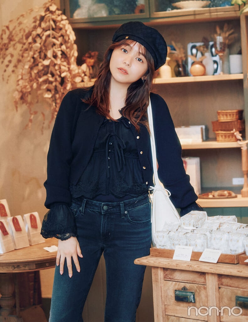 【non-no web】久間田琳加が着こなす大学生の毎日コーデ