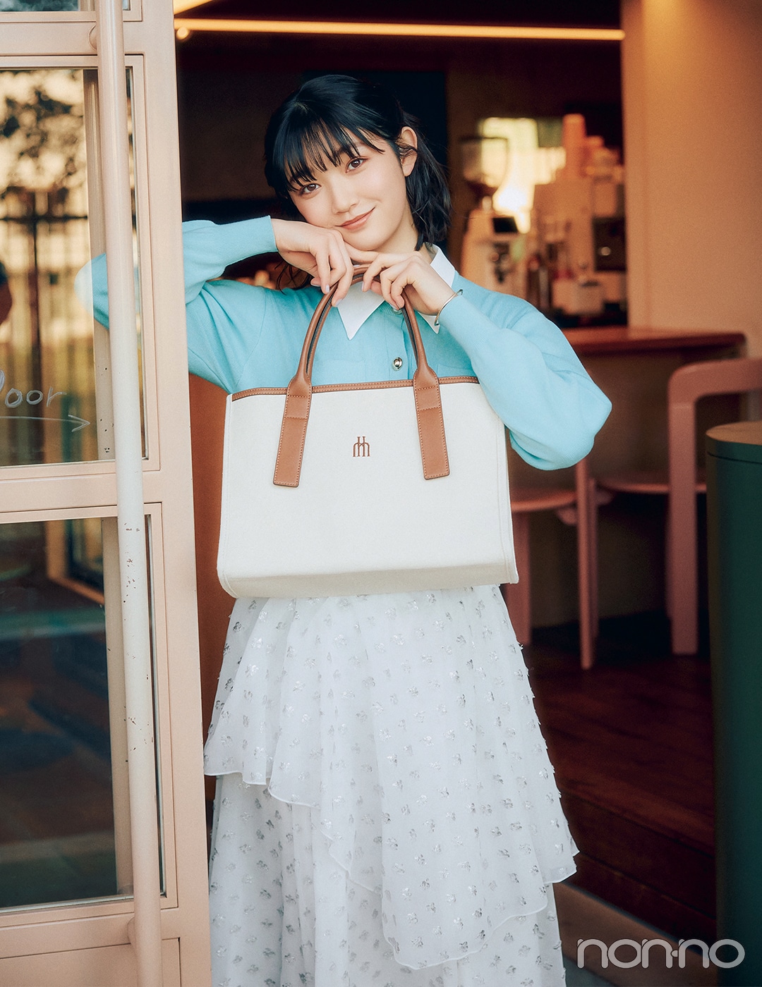 【non-no web】小宮山莉渚が着こなす大学生の毎日コーデ