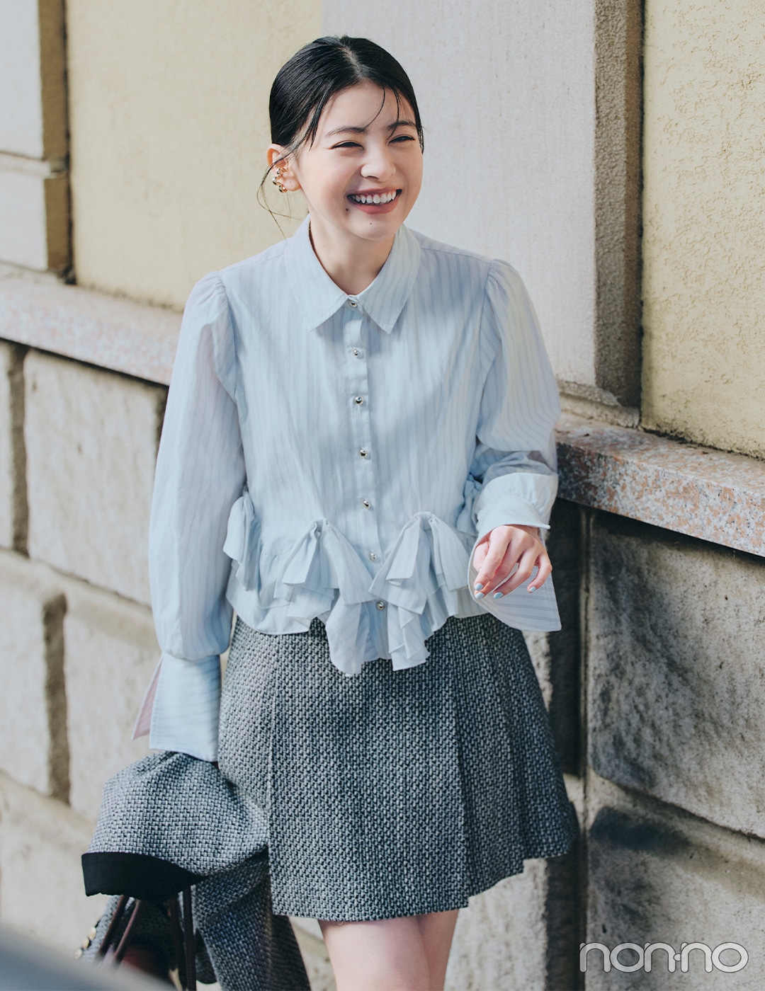 【non-no web】出口夏希が着こなす大学生の毎日コーデ