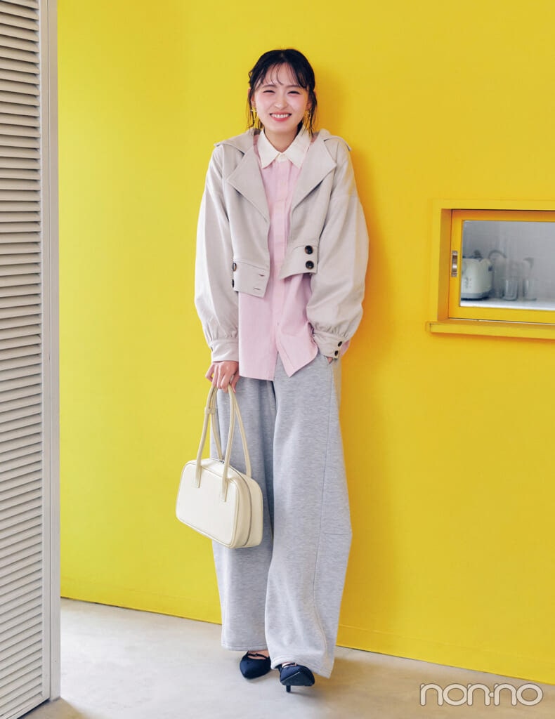 【non-no web】遠藤さくらが着こなす大学生の毎日コーデ