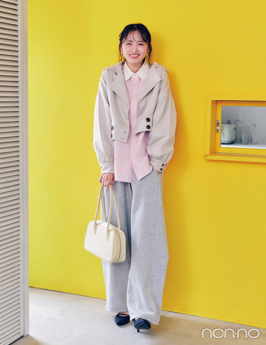 【non-no web】遠藤さくらが着こなす大学生の毎日コーデ