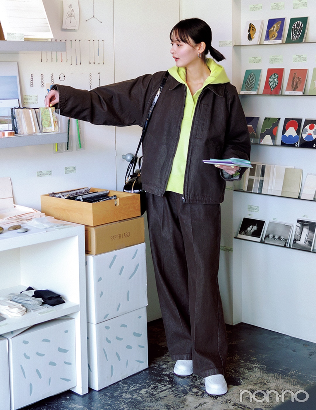 【non-no web】遠藤さくらが着こなす大学生の毎日コーデ