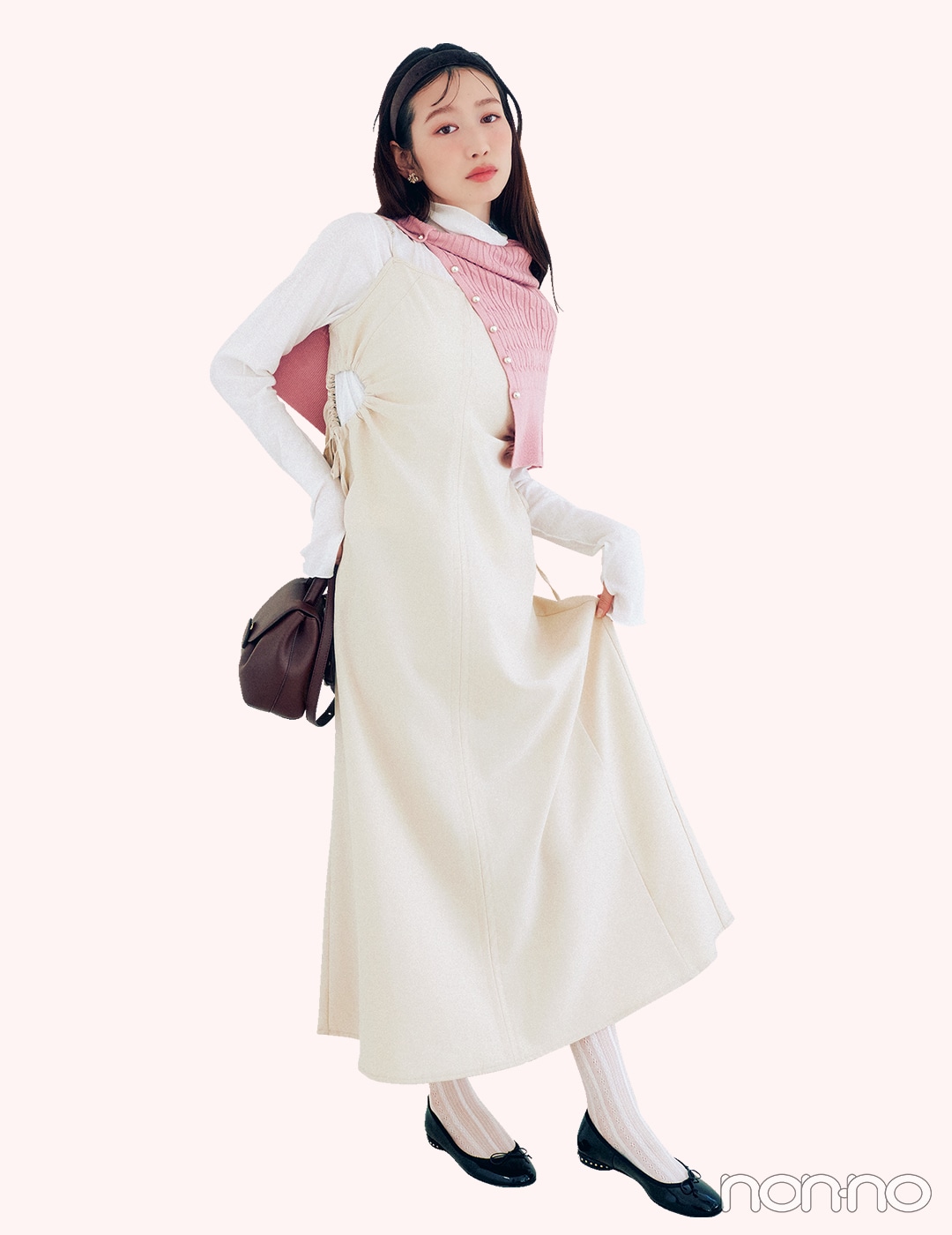 【non-no web】岡本夏美が着こなす大学生の毎日コーデ