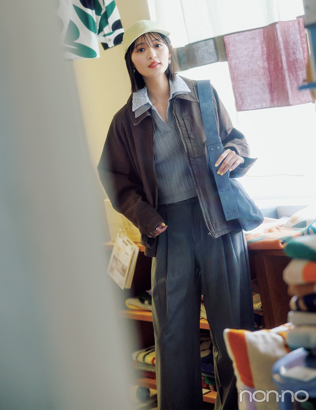 【non-no web】遠藤さくらが着こなす大学生の毎日コーデ