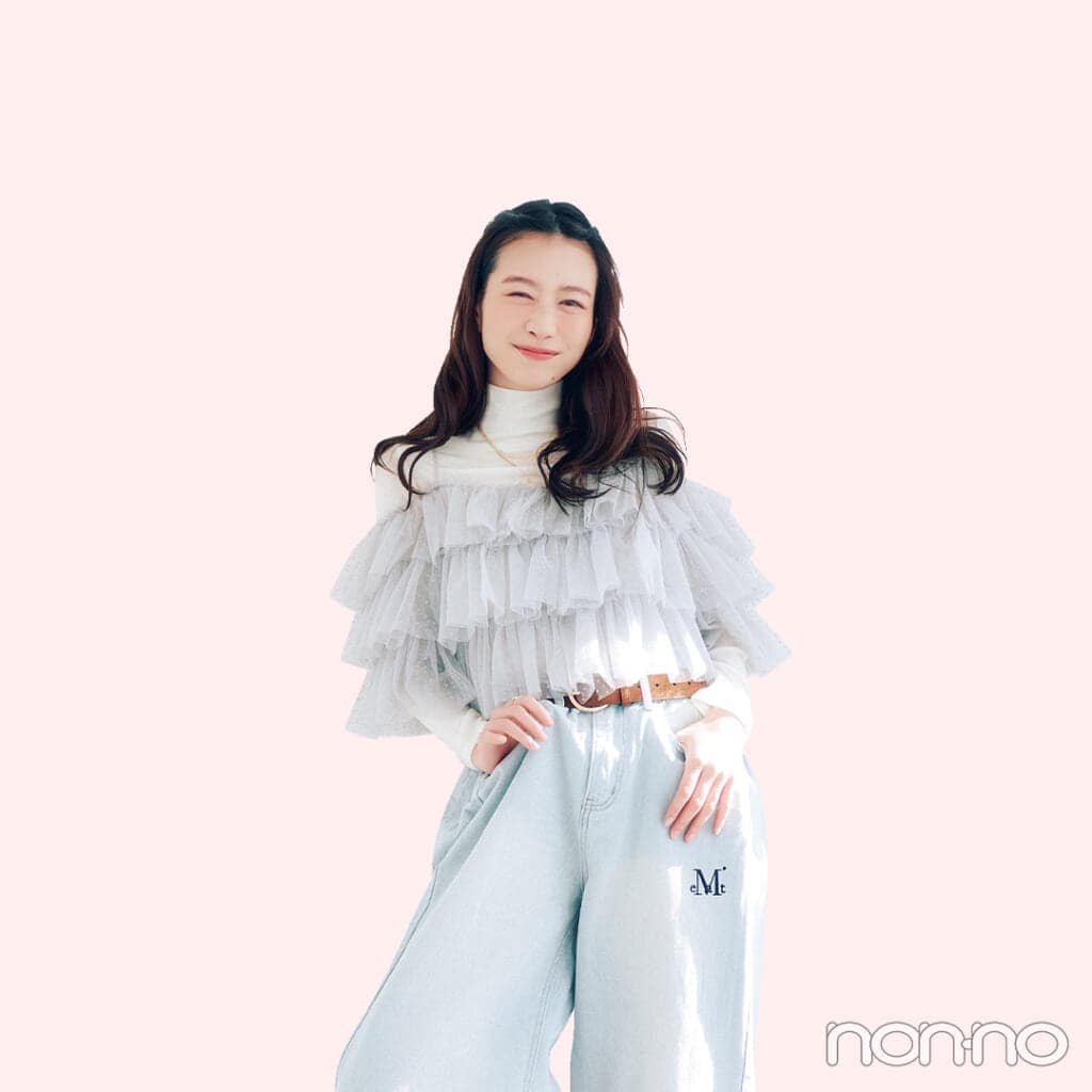 【non-no web】岡本夏美が着こなす大学生の毎日コーデ_アイキャッチ画像