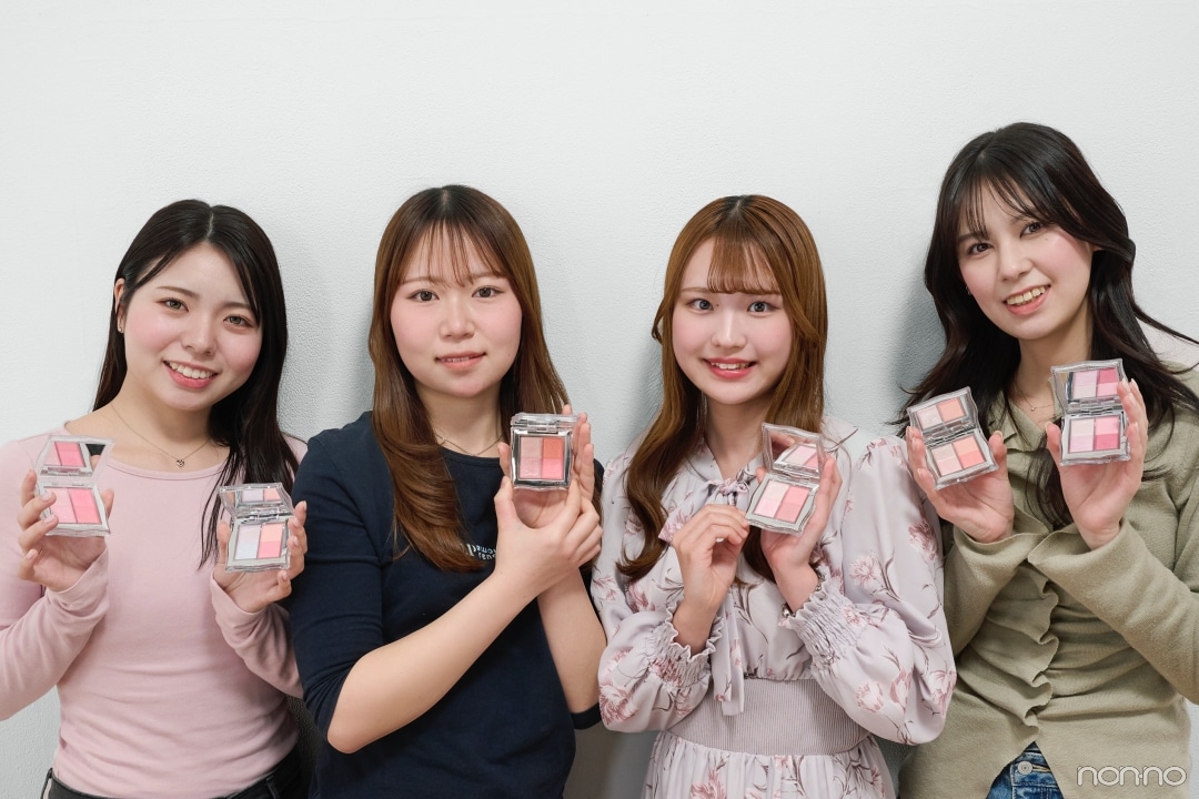 ジルスチュアート ビューティ「クチュール ミックスブラッシュ コンパクト」全色レビューメンバー