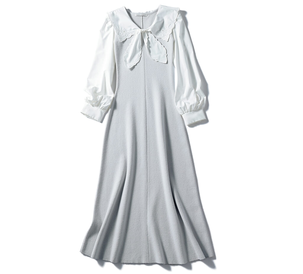 リリアンカラットの甘フェミニンなセーラー衿トップス