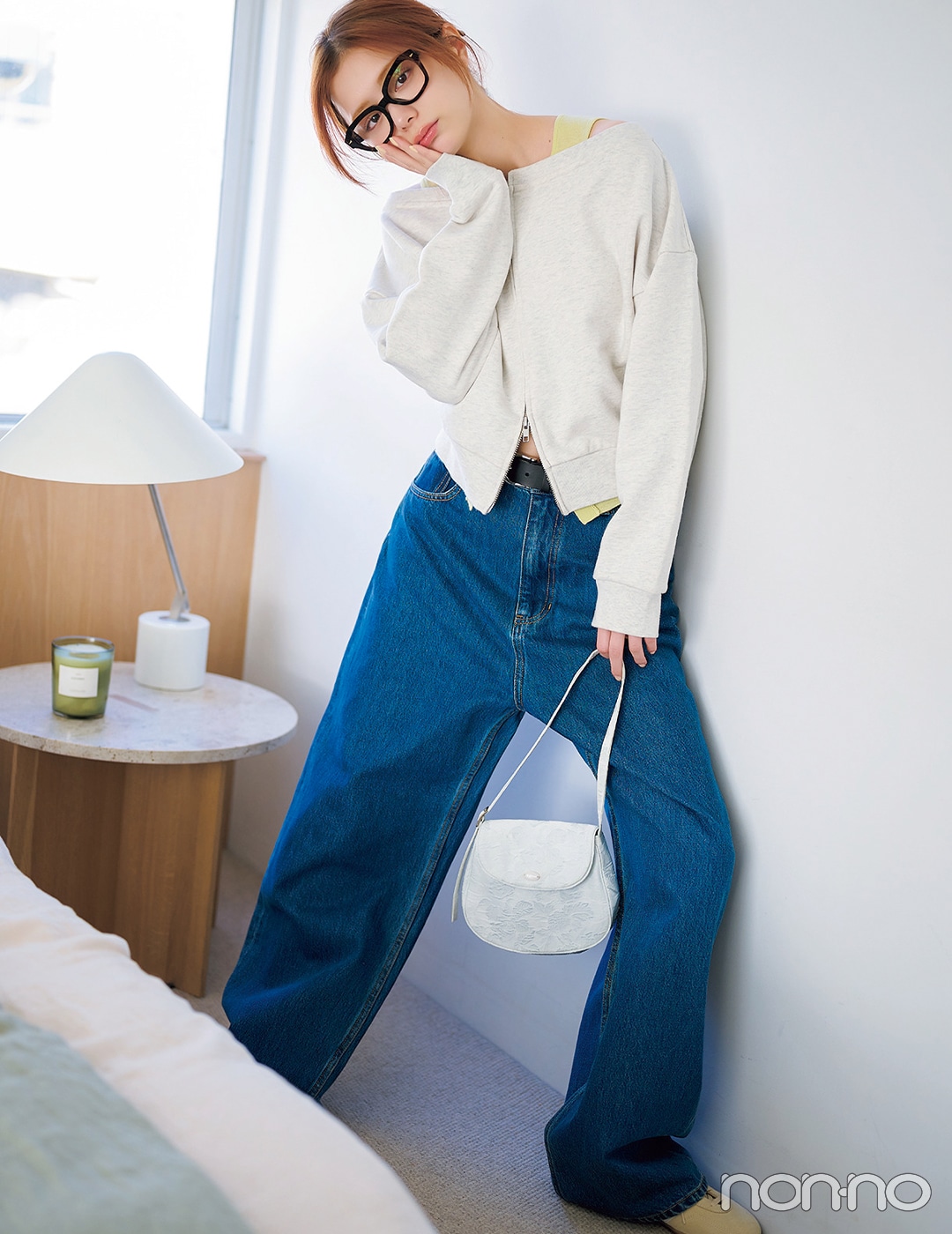 【non-no web】紺野彩夏が着こなす大学生の毎日コーデ