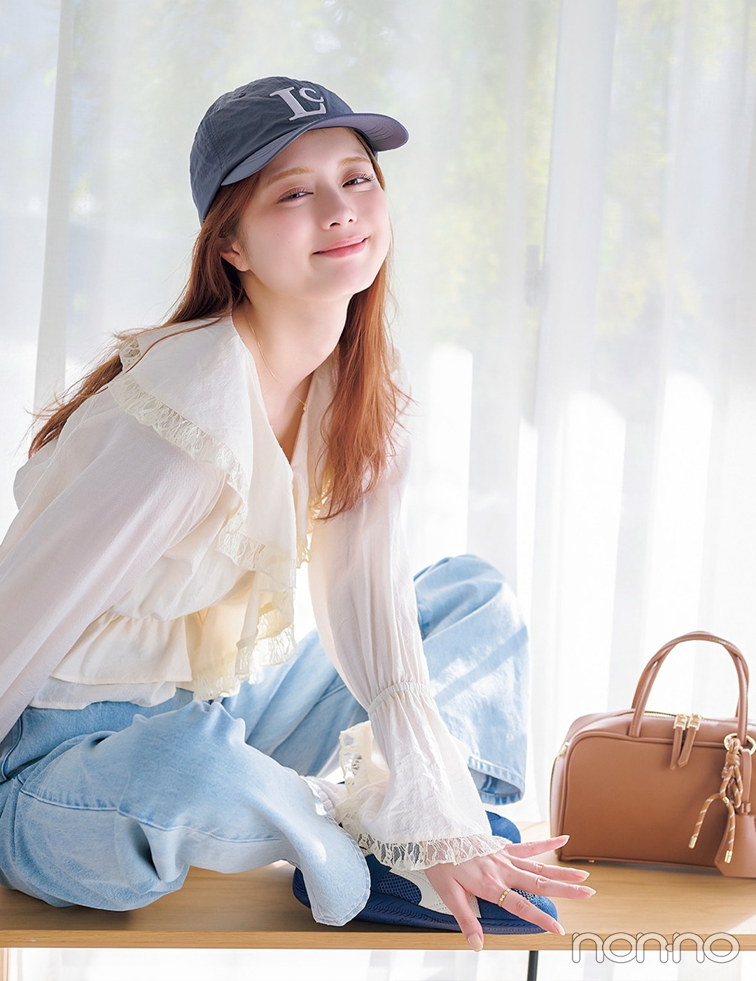 【non-no web】紺野彩夏が着こなす大学生の毎日コーデ