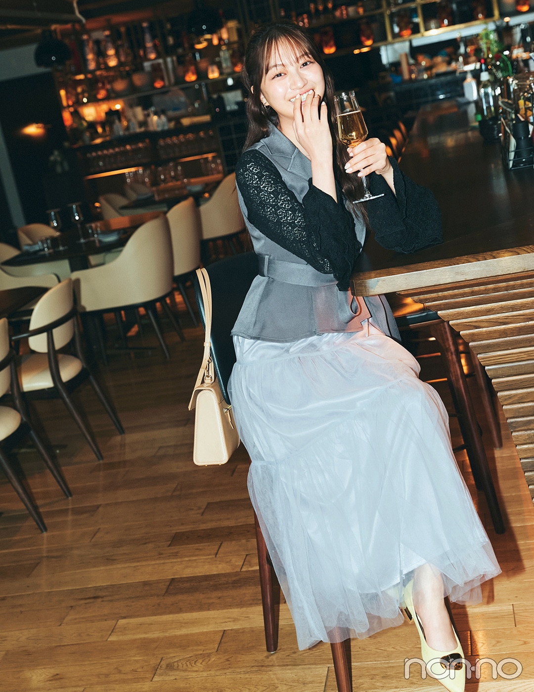 【non-no web】佐藤和奏が着こなす大学生の毎日コーデ