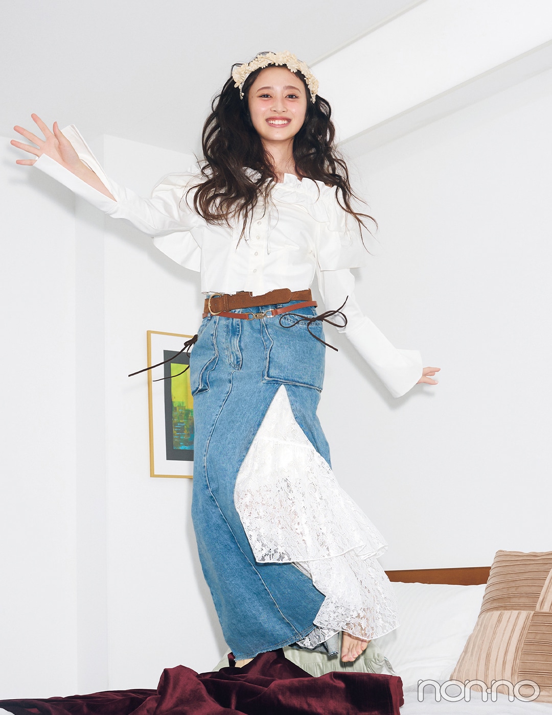 【non-no web】井上和が着こなす大学生の毎日コーデ