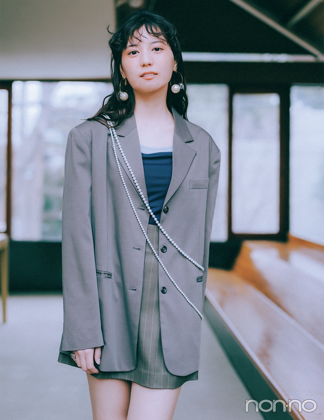 【non-no web】小坂菜緒が着こなす大学生の毎日コーデ