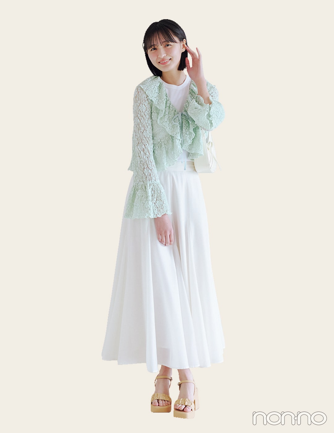 【non-no web】遠藤さくらが着こなす大学生の毎日コーデ